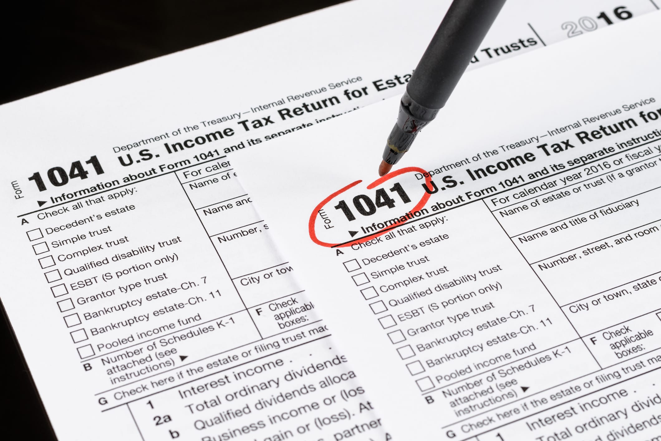 IRS Form 1041 Estates and Trusts That Must File The Werner Law Firm, PC