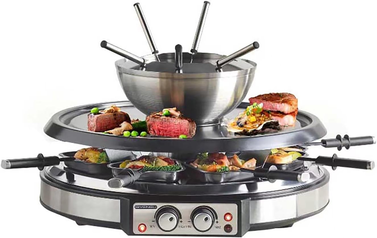 Electric Fondue Pot Set with Barbecue Grill We Rock Your World!