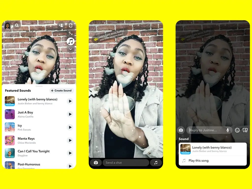 Snapchat Users On iOS Can Now Add Song Clips To Their Content