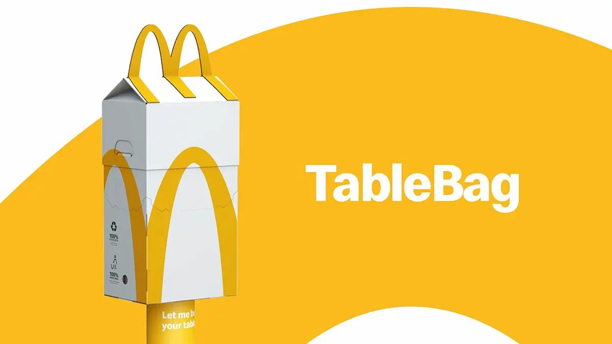 McDonald's TableBag The TakeOut Box That Transforms Into A Table
