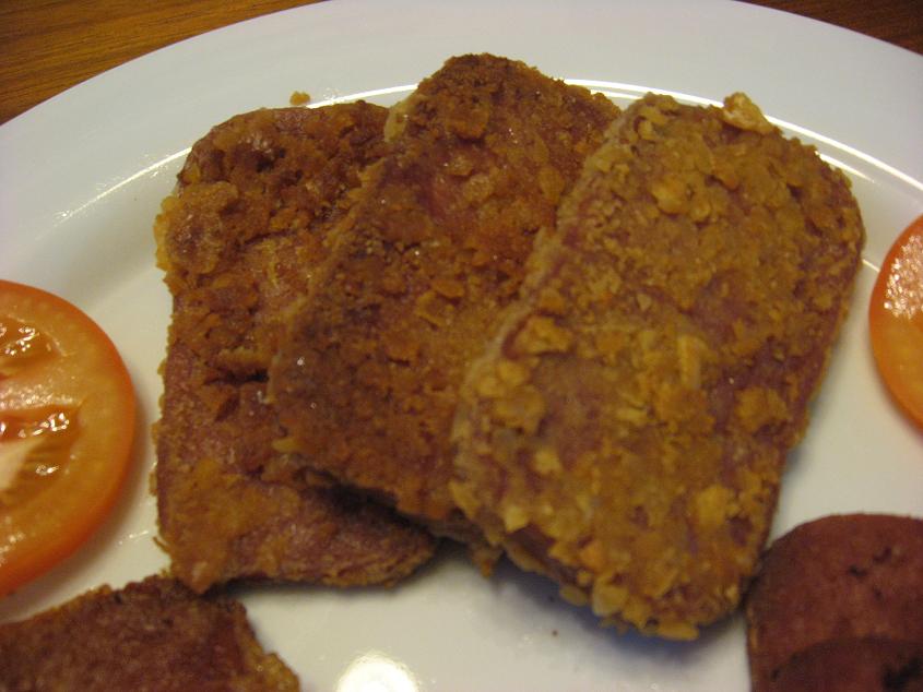 Fry Luncheon meat deluxe werynice