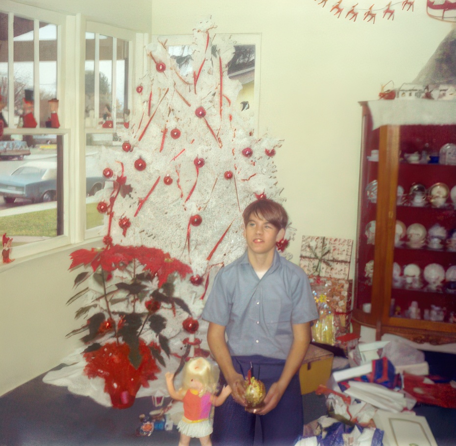 Living room, Christmas 1969