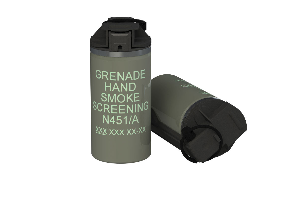Grenade Hand Compact Screening Smoke Defence