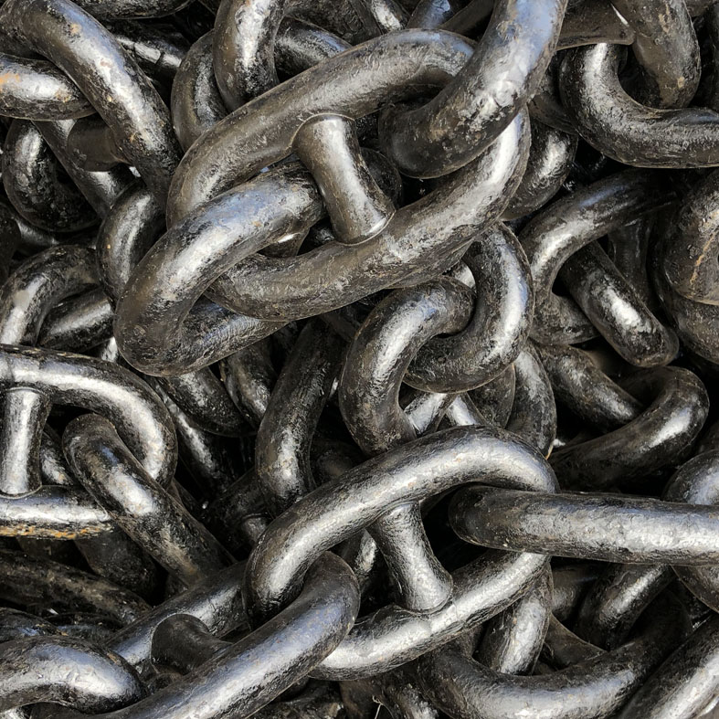 2 inch G3 ABS Bright Stud Link Anchor Chain x 90 feet Wesco Industries