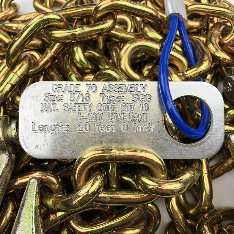 5/16x20FT SGG Grade 70 Tiedown Chain Wesco Industries