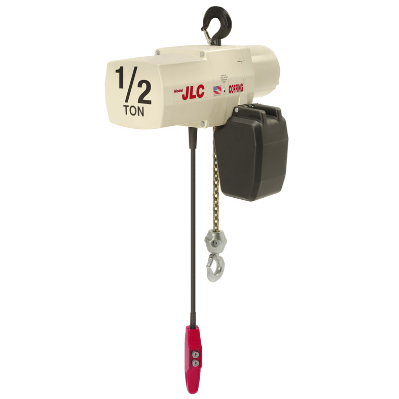 1/2 ton x 15 ft lift Coffing JLC Chain Hoist 230/460 3Phase Wesco