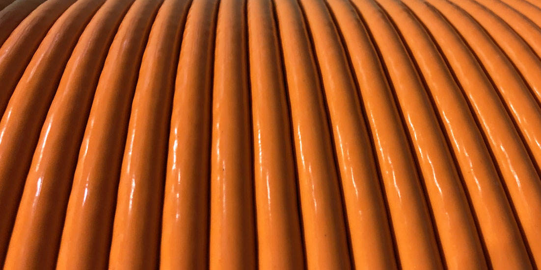 3/8 to 1/2 inch 7 x 19 Orange PVC Coated Wesco Industries