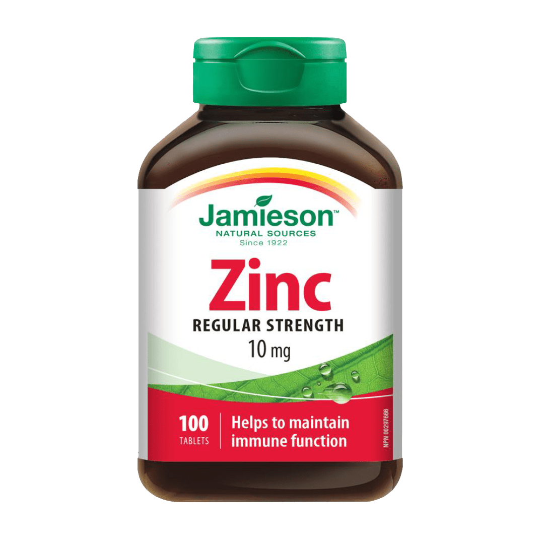 Jamieson Zinc, 10mg, 100 Tablets WeShine.ca Health & Beauty