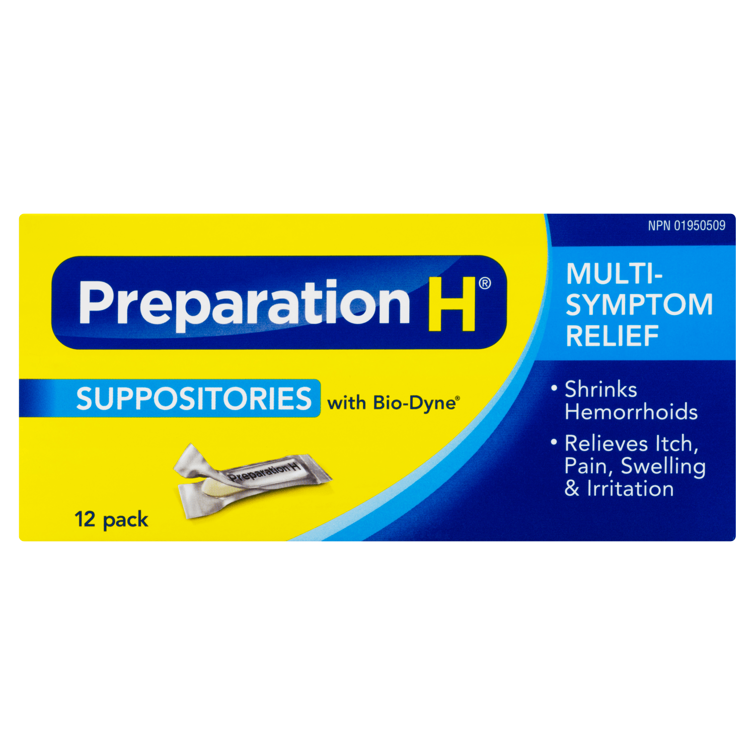 Preparation H Suppositories with BioDyne, 12 Pack WeShine.ca Health & Beauty Personal