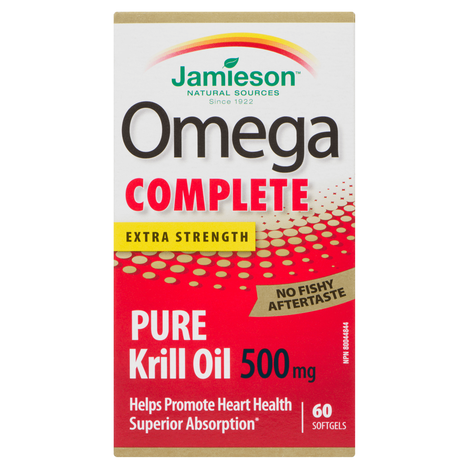 Jamieson Omega Complete Pure Krill Oil Extra Strength 500 mg, 60