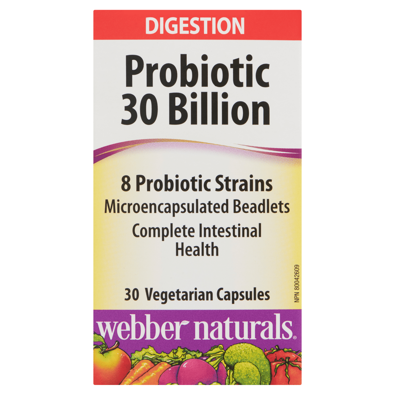 ber Naturals Probiotic 30 Billion Digestion, 30 Vegetarian Capsules