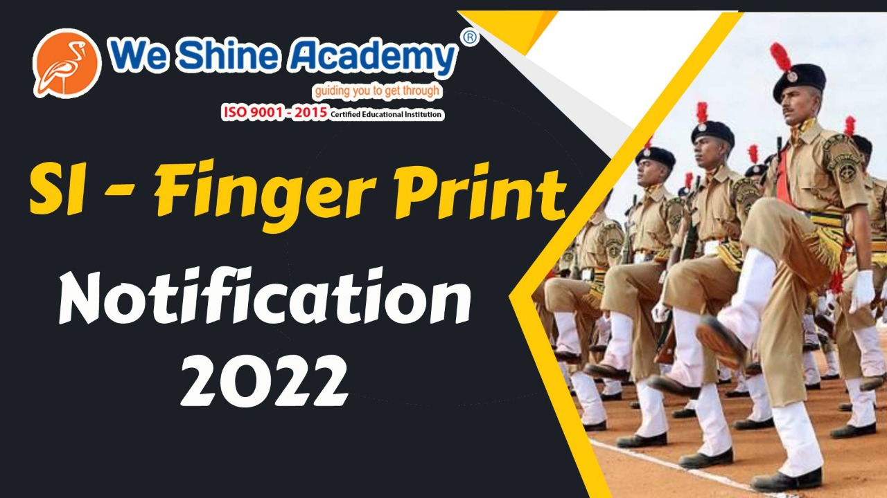 si fingerprint syllabus notification TNPSC Coaching Centre in Chennai