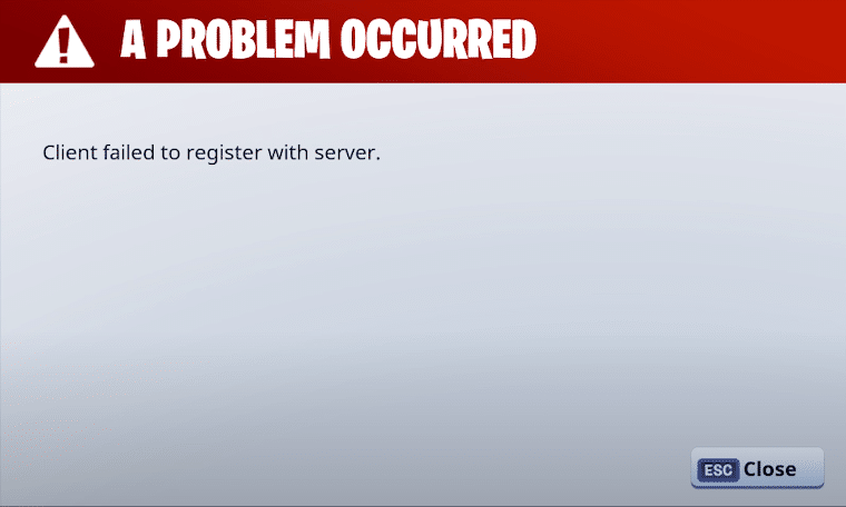 3 Ways To Fix Client Failed To Register With Server In