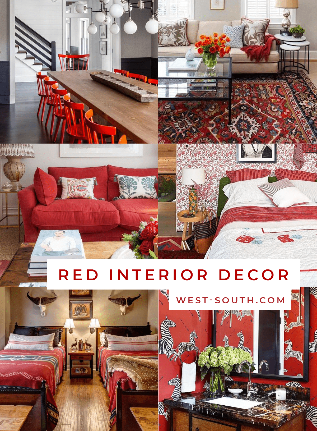 Color Love Red Inspiration and Products West South