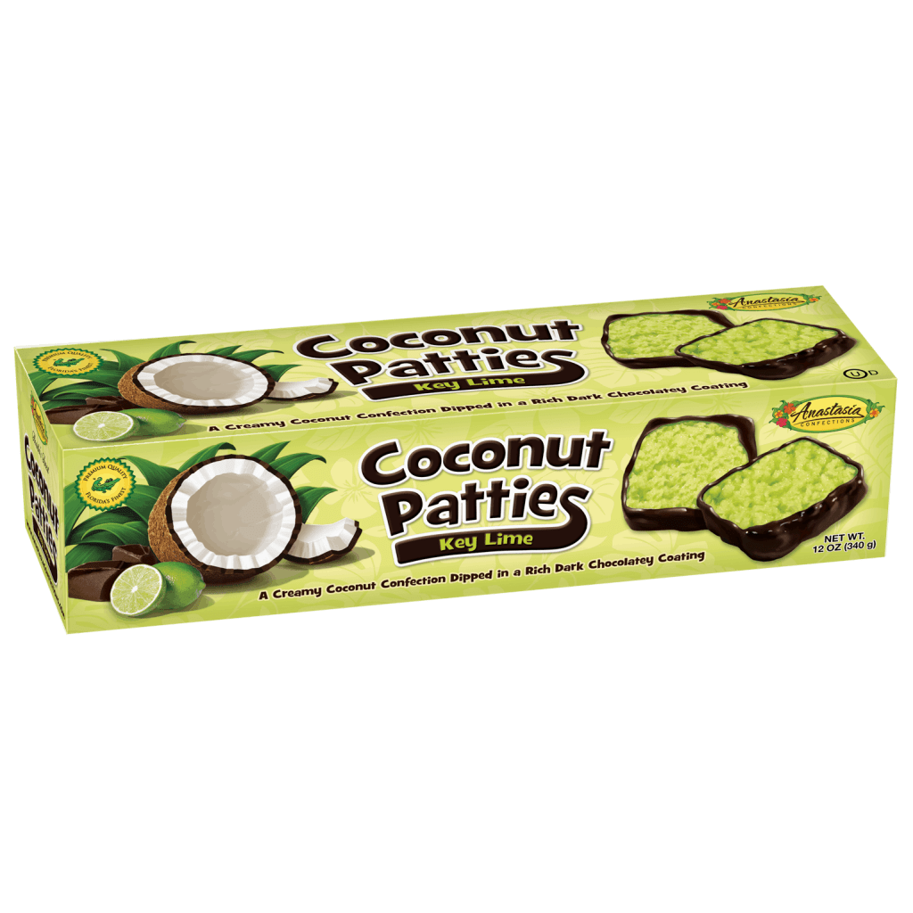 Anastasia Coconut Patties Key Lime 20x2.68oz Pacific Candy Wholesale