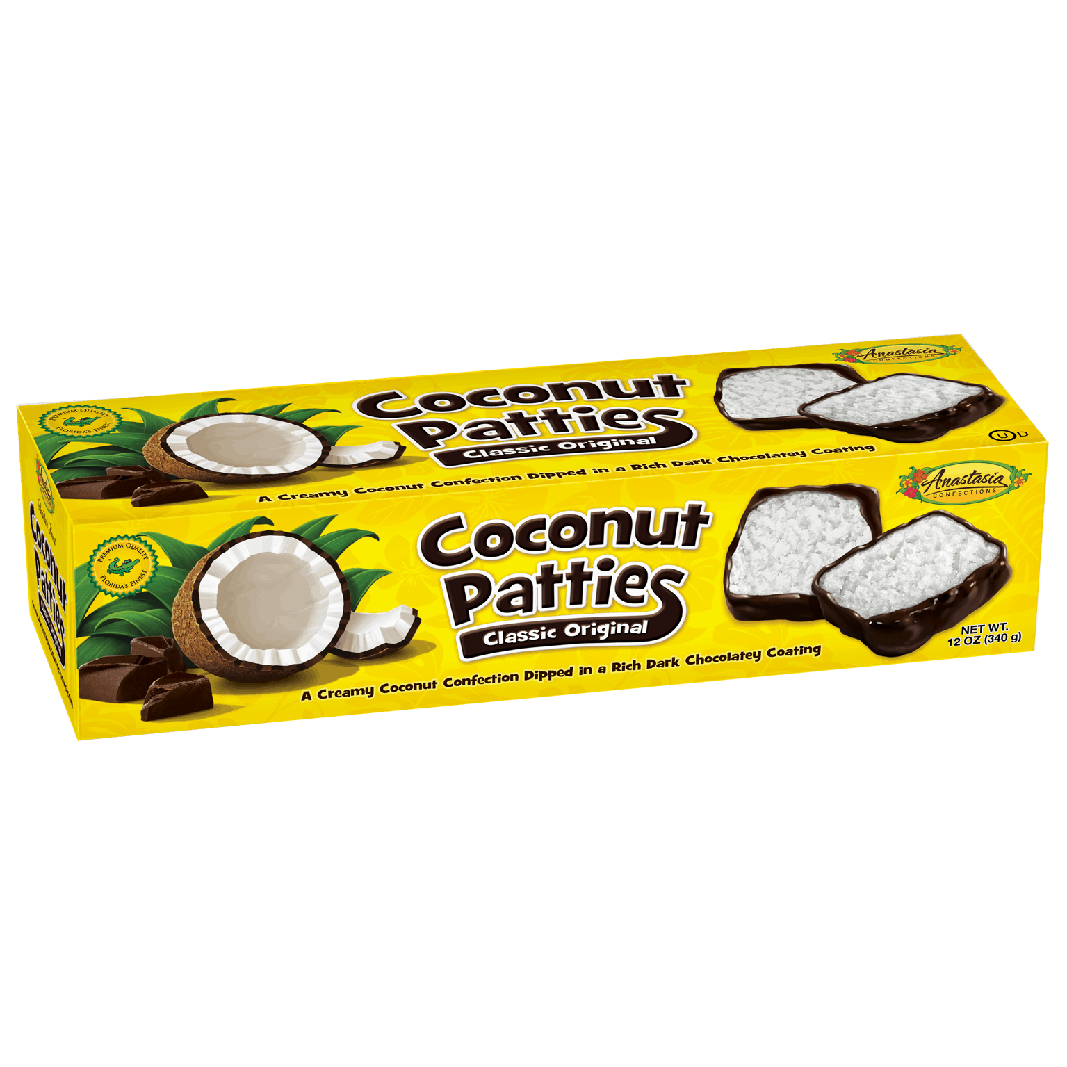 Anastasia Coconut Patties Original 20x2.68oz Pacific Candy Wholesale