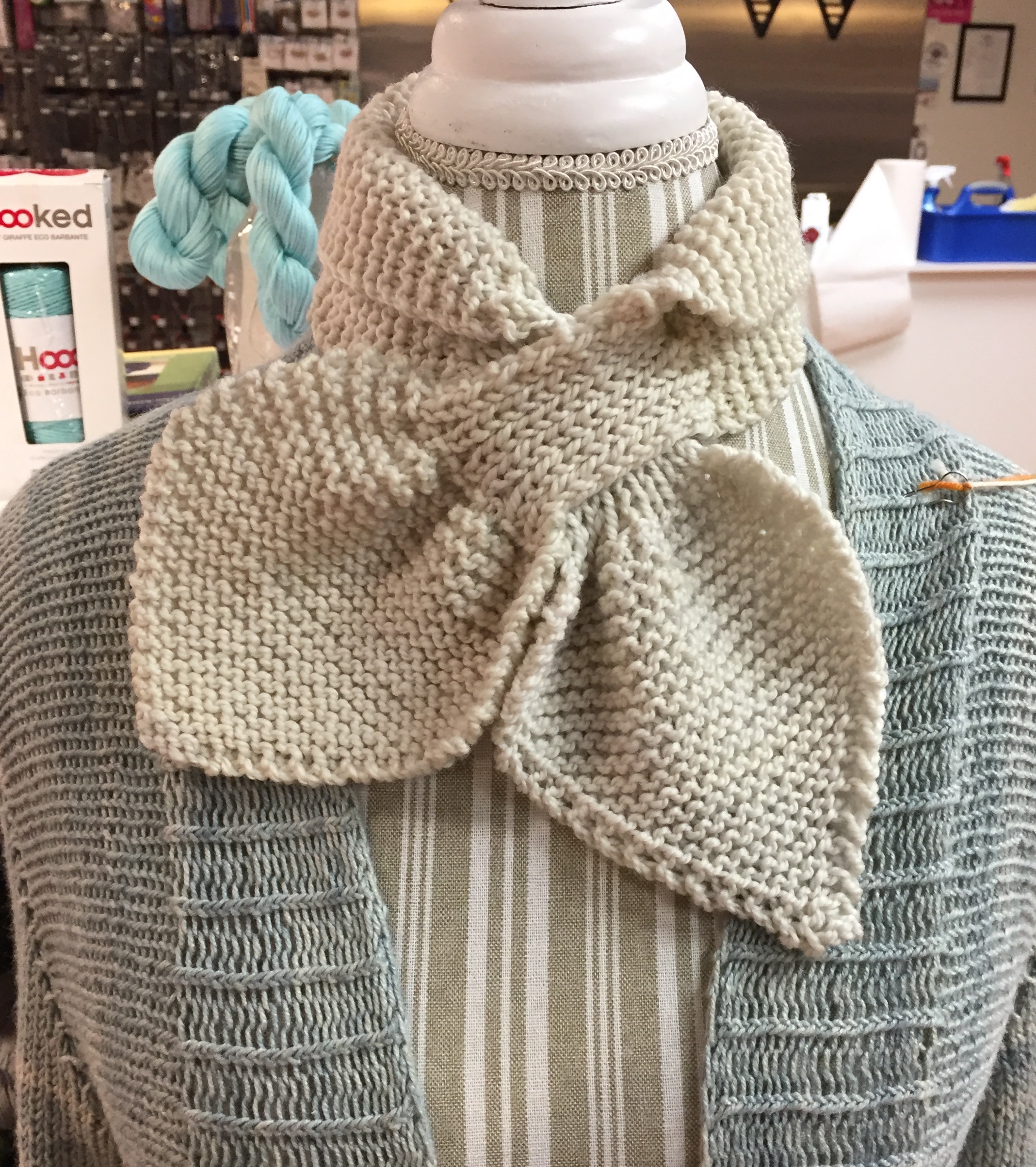 Bow Knot Scarf Knitting Class West 7th Wool