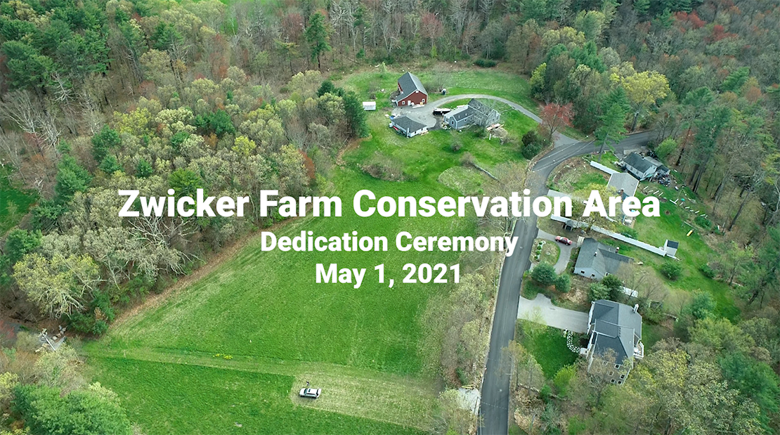 Zwicker Farm Conservation Area Dedication Ceremony In Honor of Albert