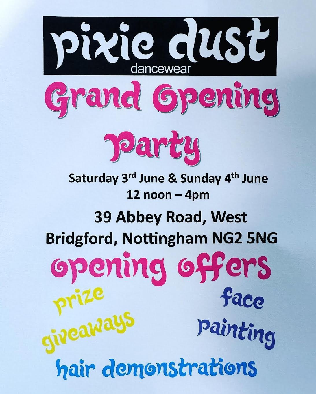 West Bridgford mum opens Pixie Dust Dancewear with opening party this