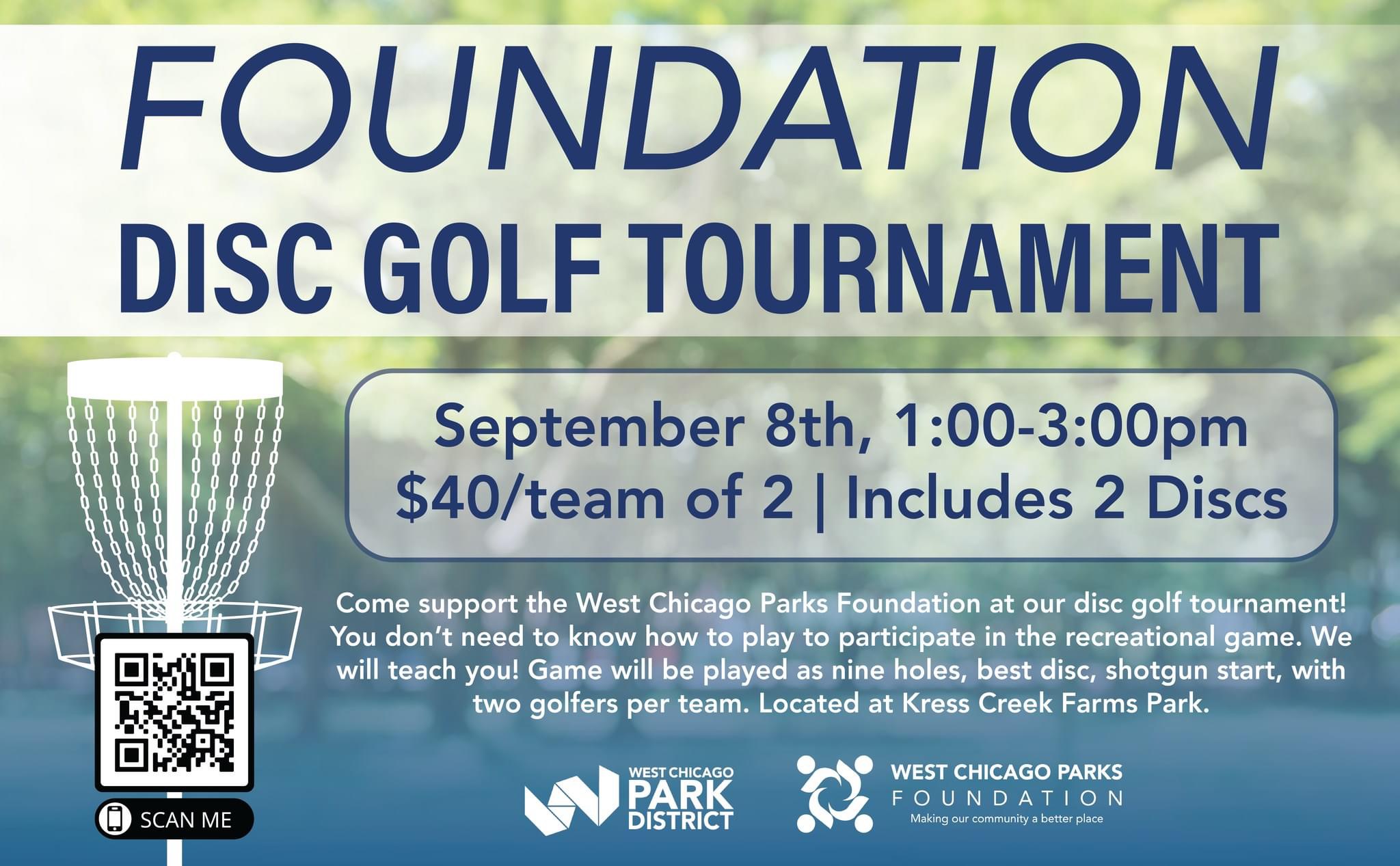 Parks Foundation Disc Golf Tournament On The Horizon West Chicago