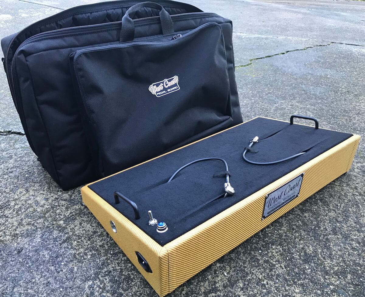 1 Tweed Pedalboard in Authentic, Genuine Tweed Fabric