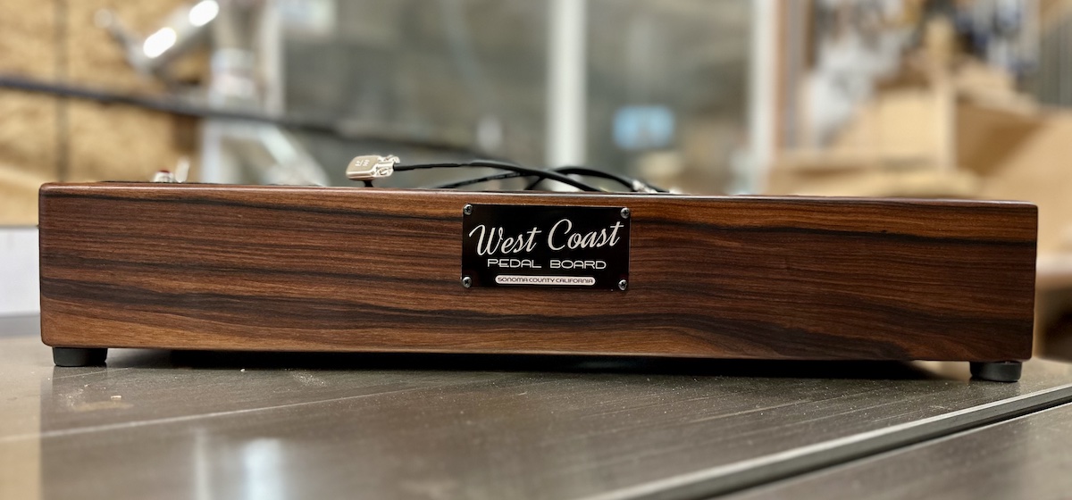 Stunning 21X7 East Indian Rosewood Pedalboard FREE SHIP