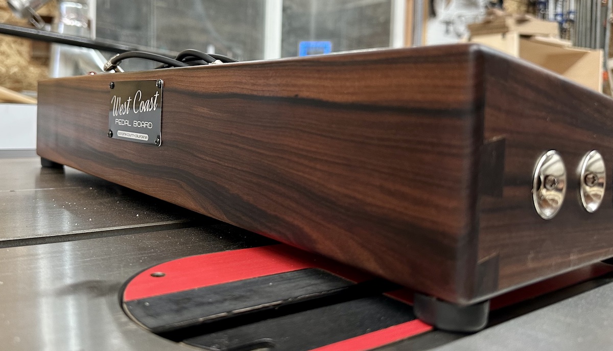 Stunning 21X7 East Indian Rosewood Pedalboard FREE SHIP