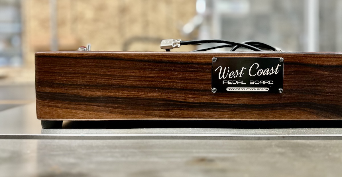 Stunning 21X7 East Indian Rosewood Pedalboard FREE SHIP