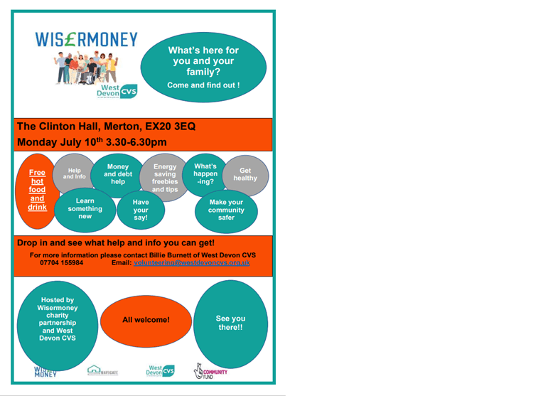 report on Merton Community Wellbeing event on 10 July 2023 • West Devon CVS