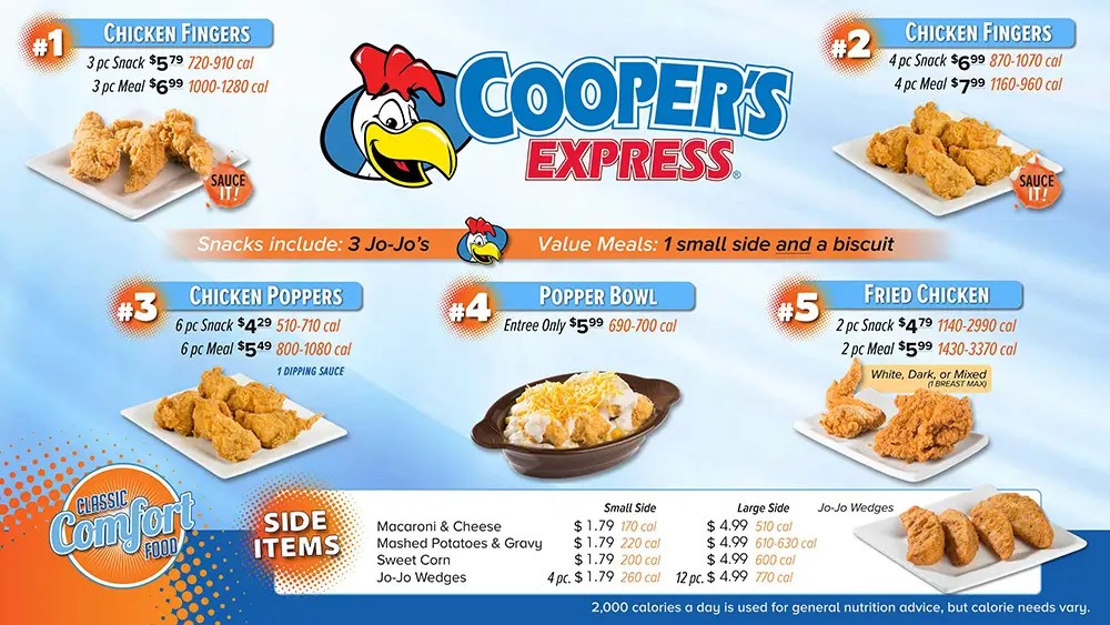 WESTERN CHOICE COOP Stores Sidney Coopers menu