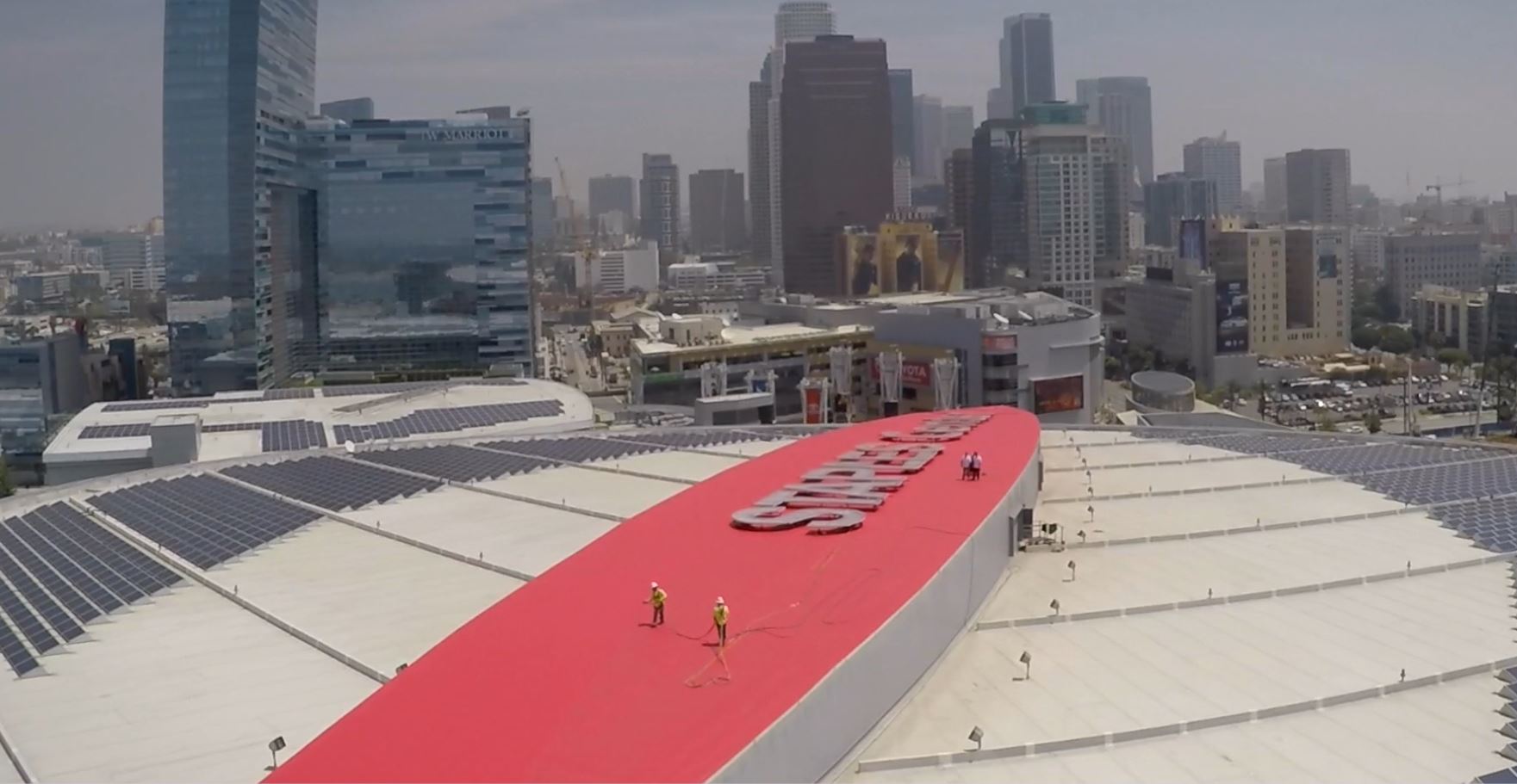 Staples Center Color and Roof Restoration Western Colloid