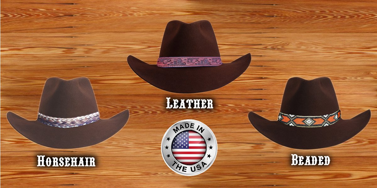 Home Explore Cowboy Hat Bands Western Hat Bands Western Hat Bands Hat Bands from Texas