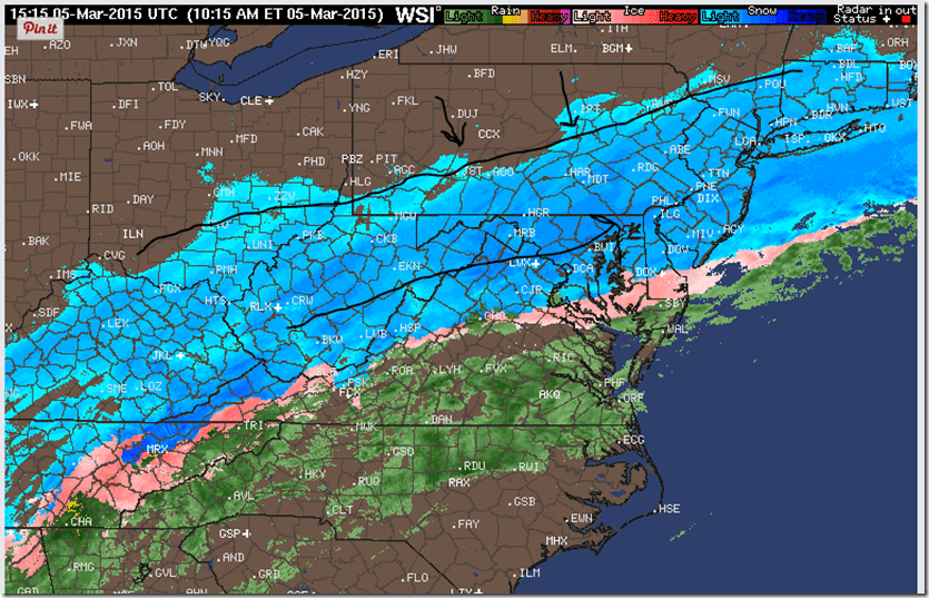 Thursday Mid Morning Update Western Jersey Weather
