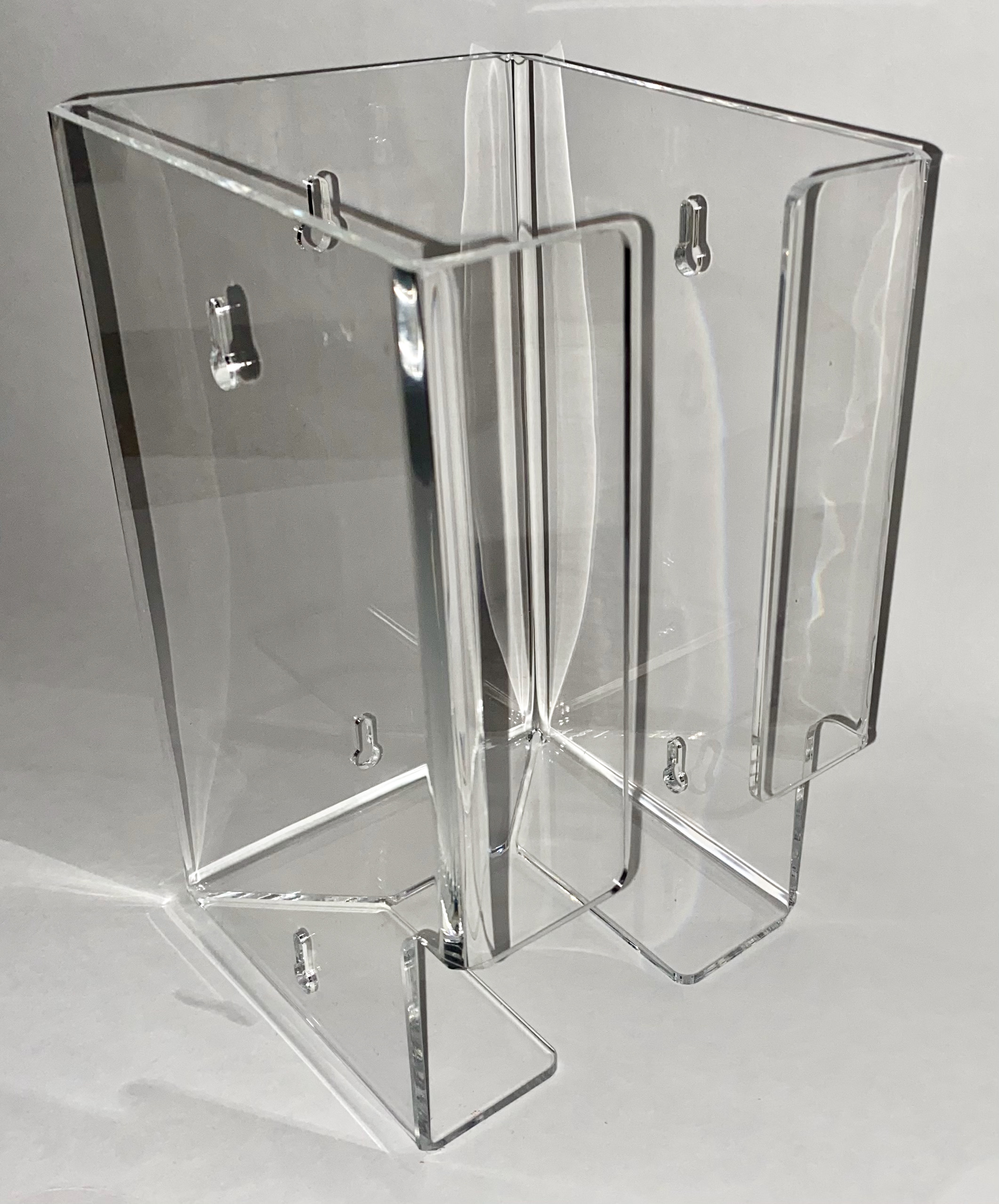 Plastic Wall Mount Dispenser Box Holder for PreAssembled Disposable