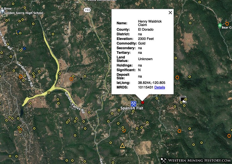El Dorado County, California Mines Western Mining History