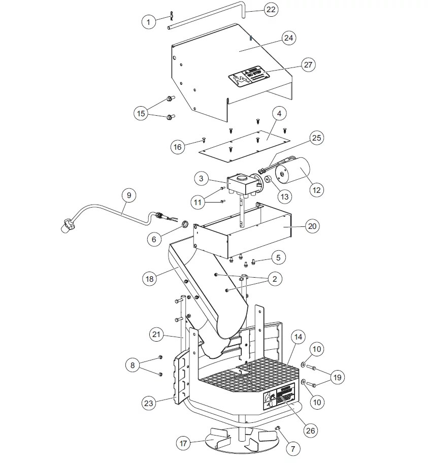 Tornado™ UTV Hopper Spreader 78600 Drive Assembly