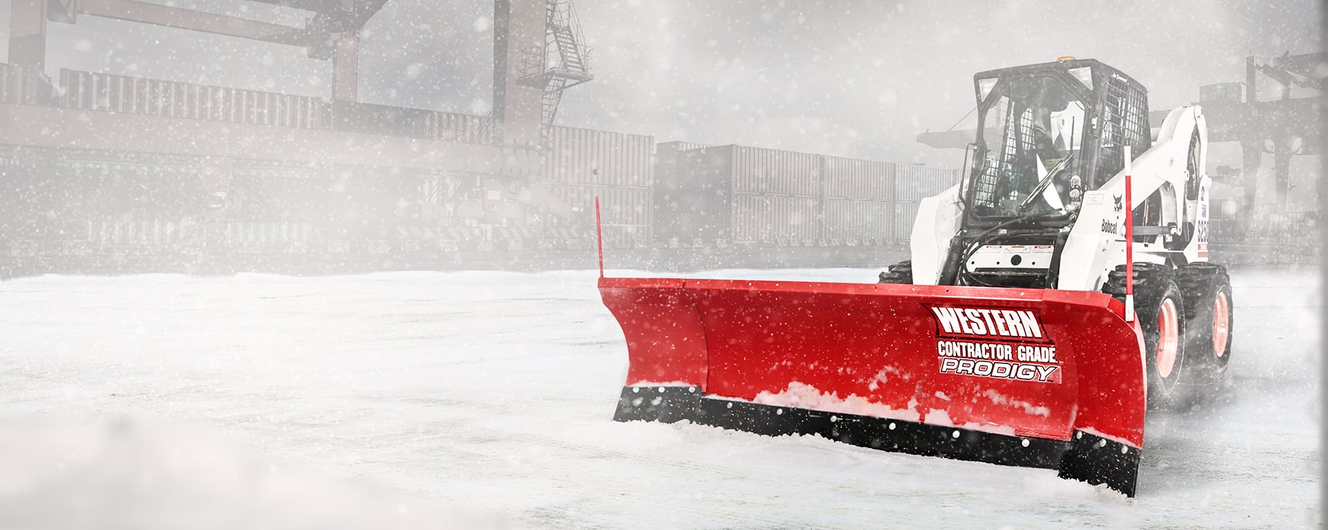 SkidSteer Snow Plows PILE DRIVER™, PRO PLUS® & PRODIGY™ WESTERN