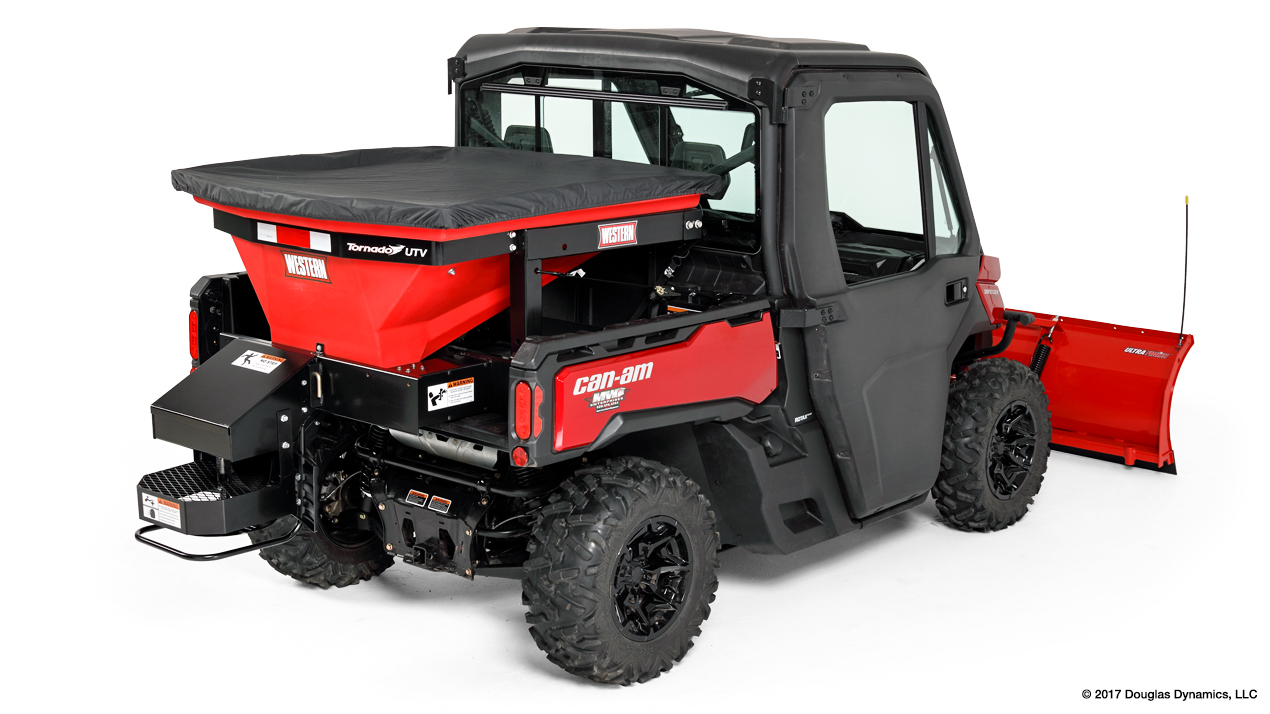 Tornado™ UTV Poly Hopper Spreader Utility Salter WESTERN®