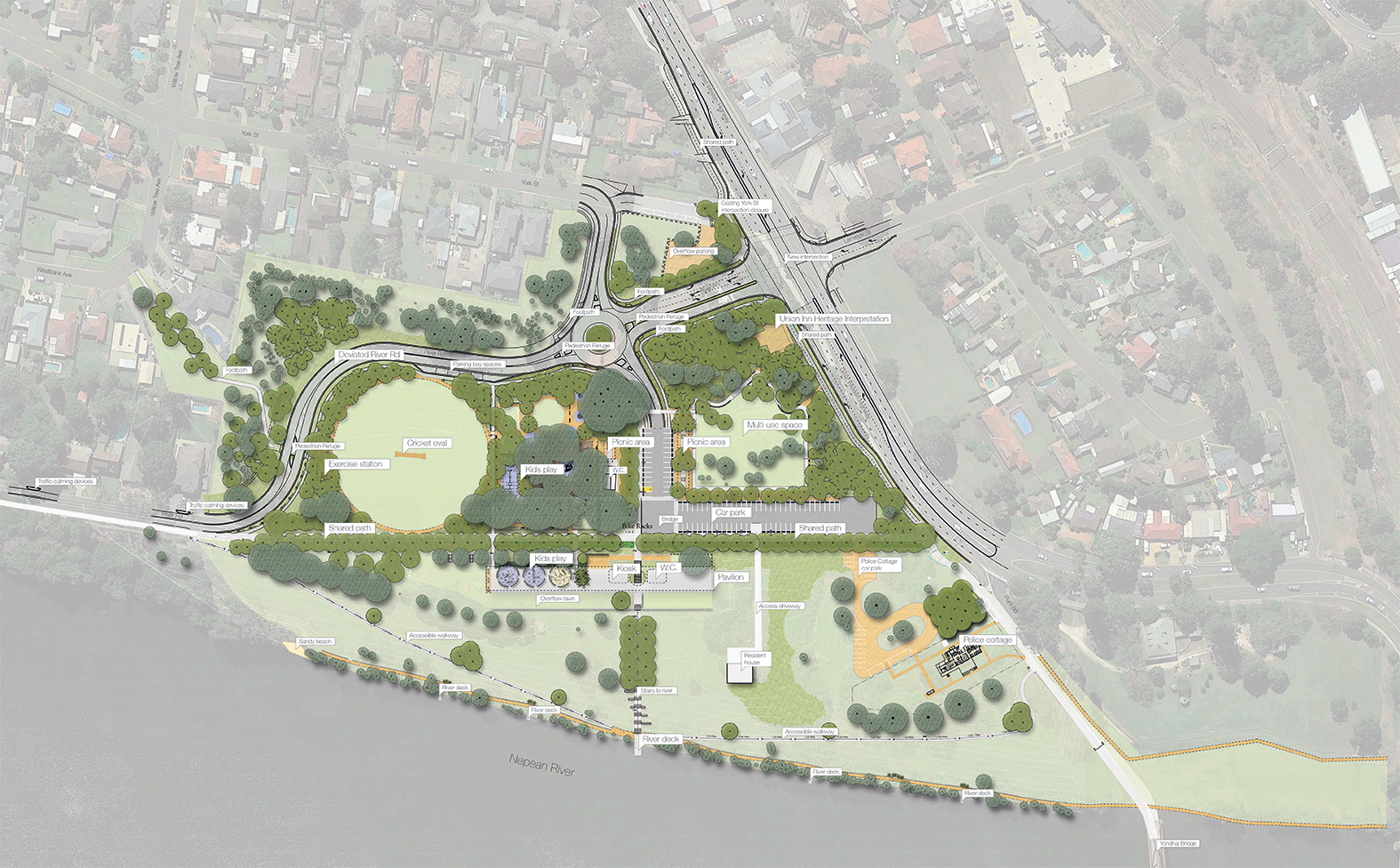 Work to begin on realigning River Road, as parking plan at Regatta Park