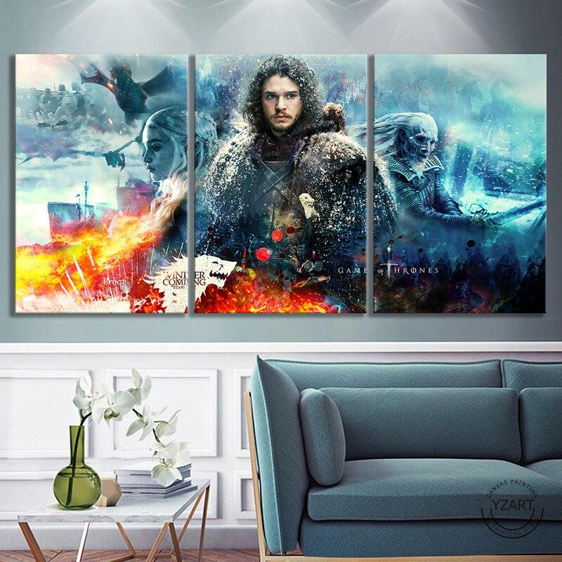 Game of Thrones Jon Snow Home Decor Wall Art Poster