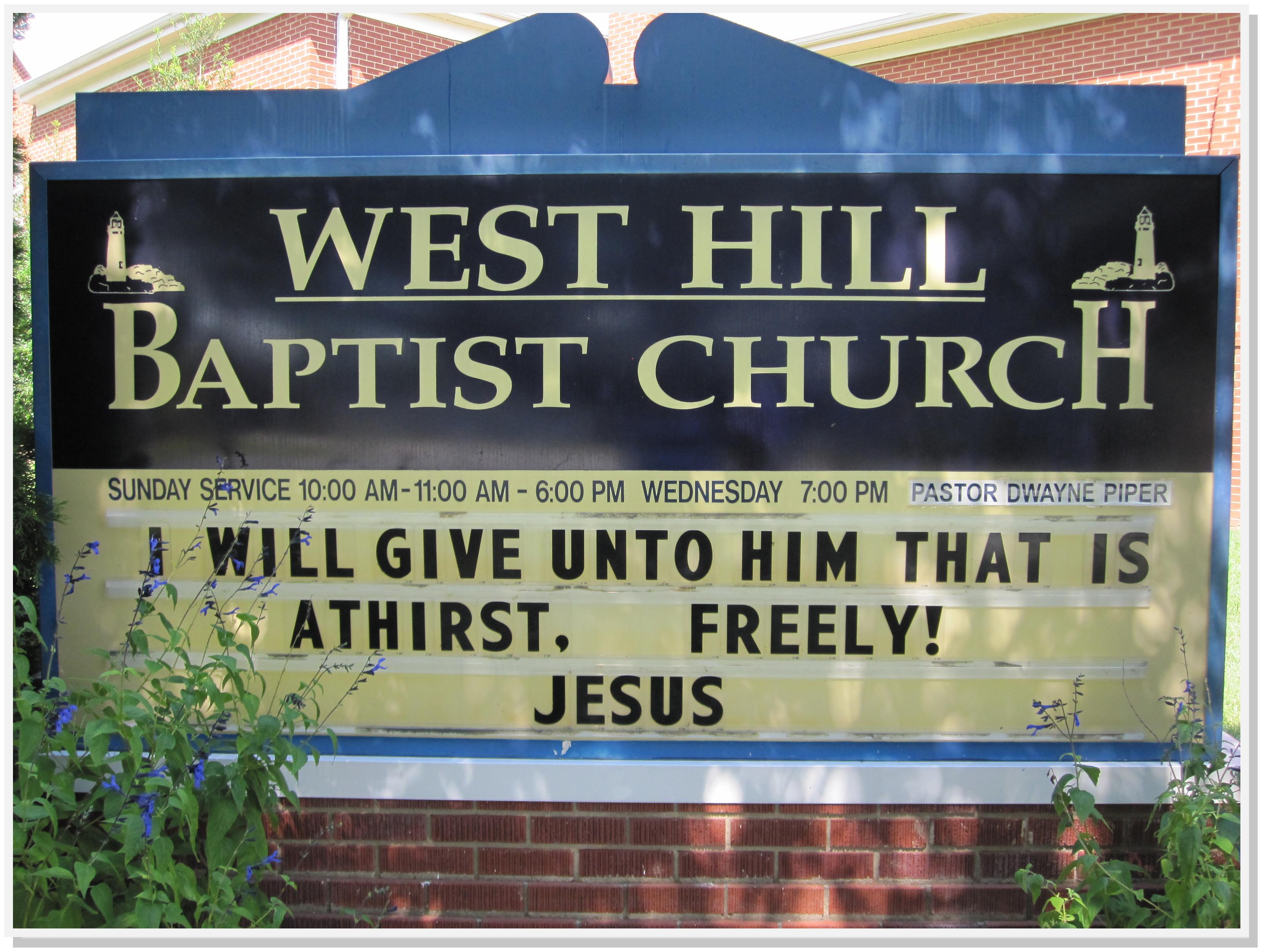 Photos West Hill Baptist Church