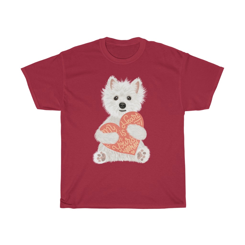 5 Perfect Gifts for Westie Lovers in 2021 - Westie Heart Red T-shirt