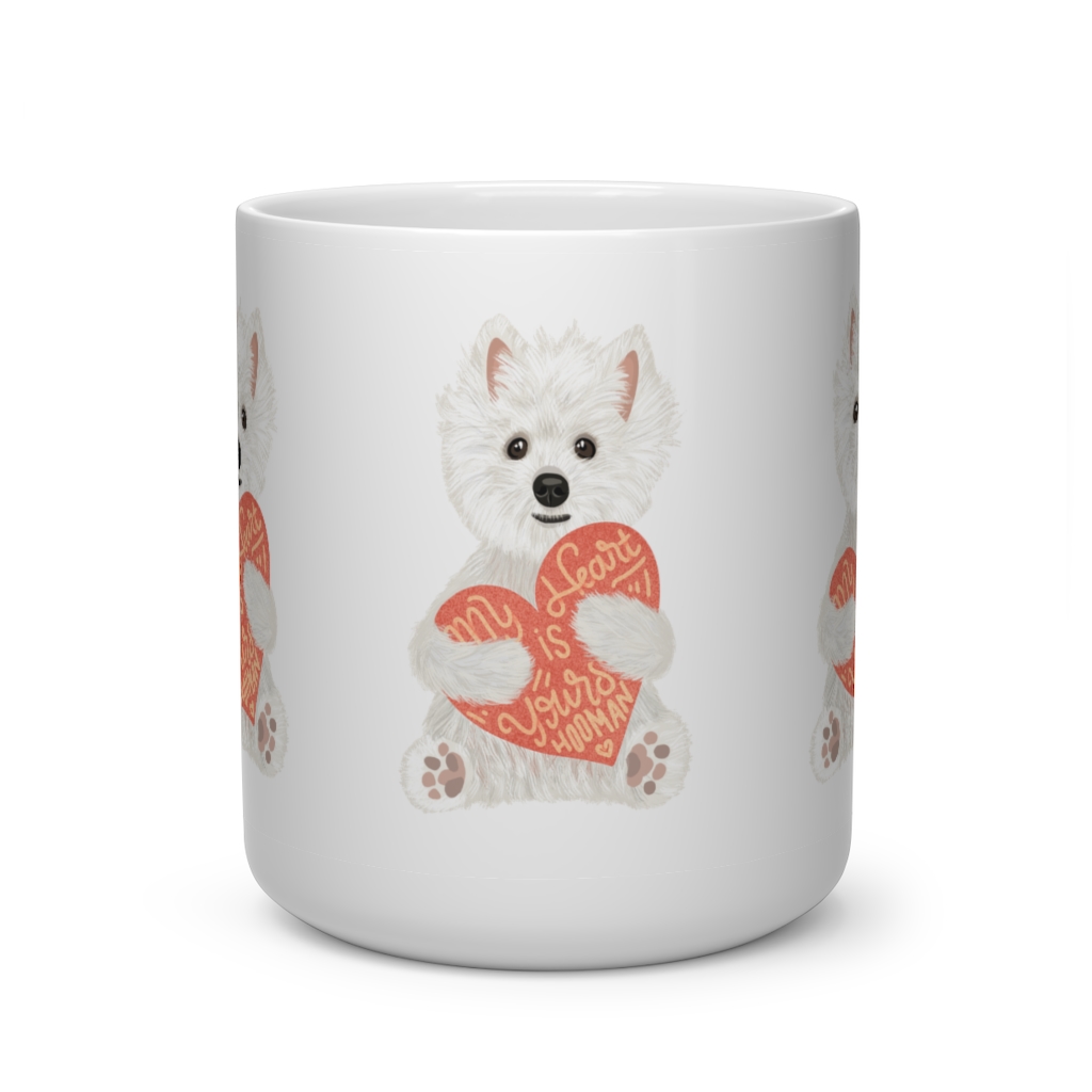 5 Perfect Gifts for Westie Lovers in 2021 - Westie Heart Shaped Mug
