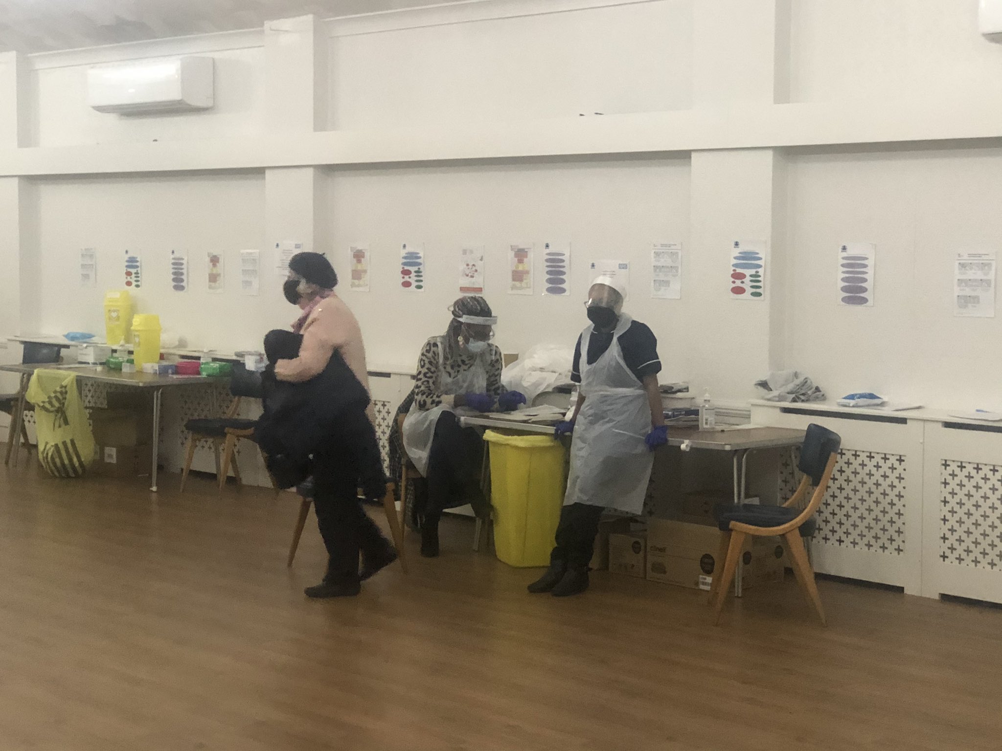 Westwood Masonic Centre COVID19 Vaccination centre for the