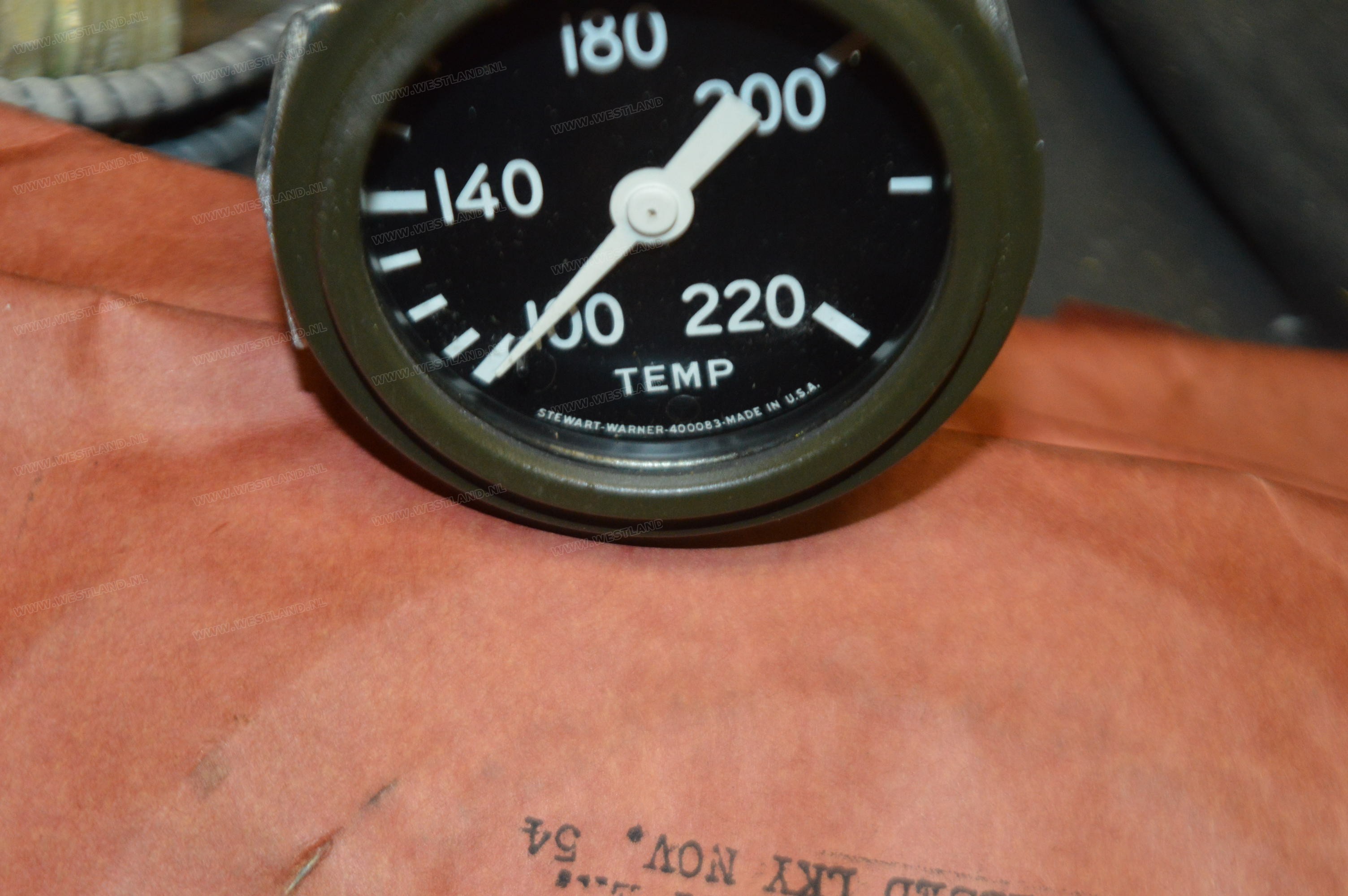 gpw steward Warner NOS temperature gauge