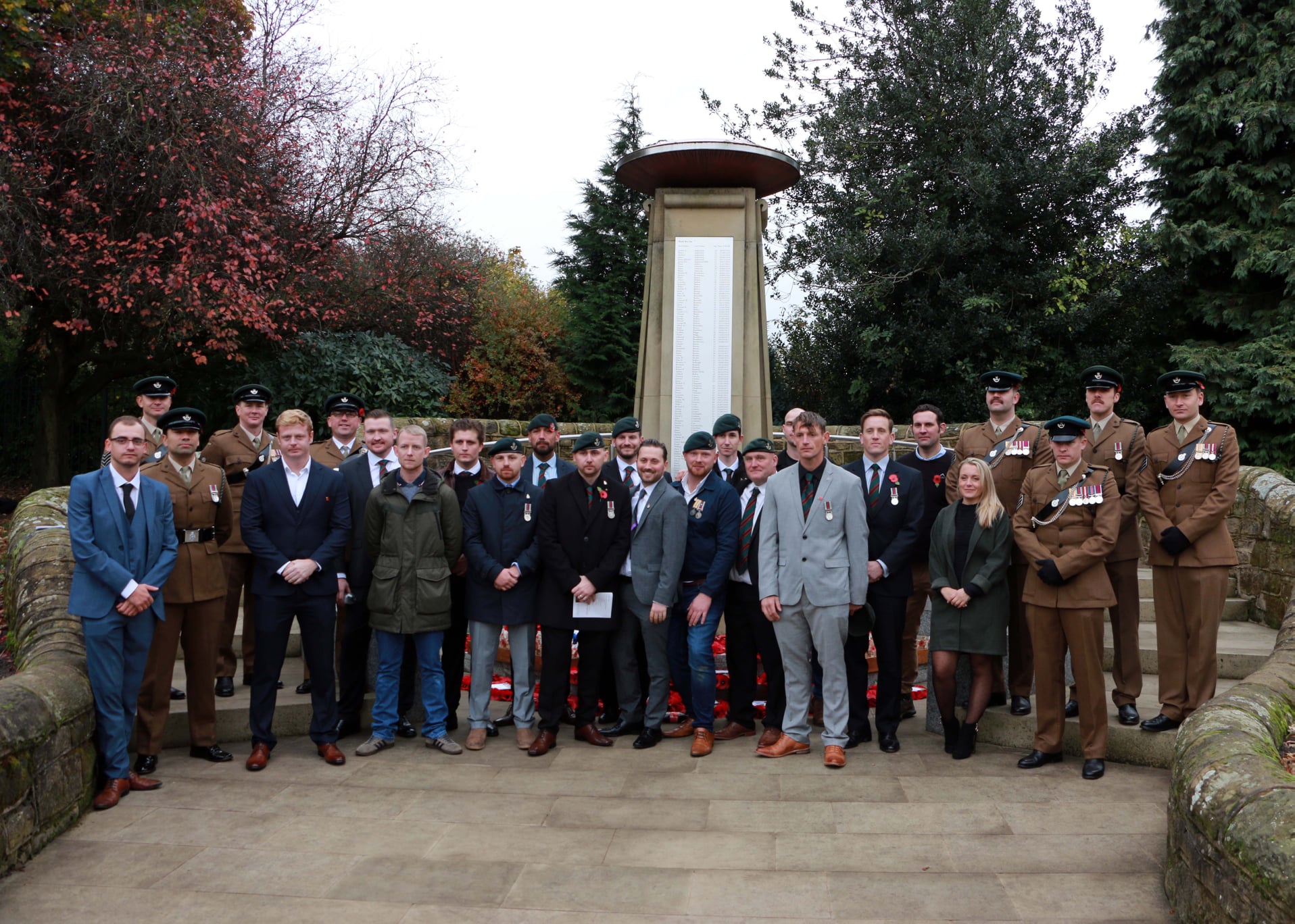 Photos show Remembrance service at Bramley War Memorial West Leeds