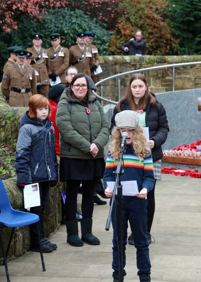 Photos show Remembrance service at Bramley War Memorial West Leeds