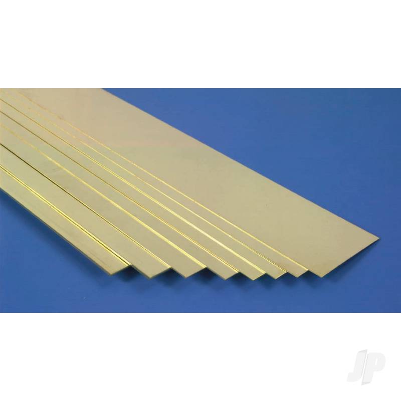 K&S 6mm Brass Strip 1mm Thick (300mm long) (3 pcs) KNS9843 West