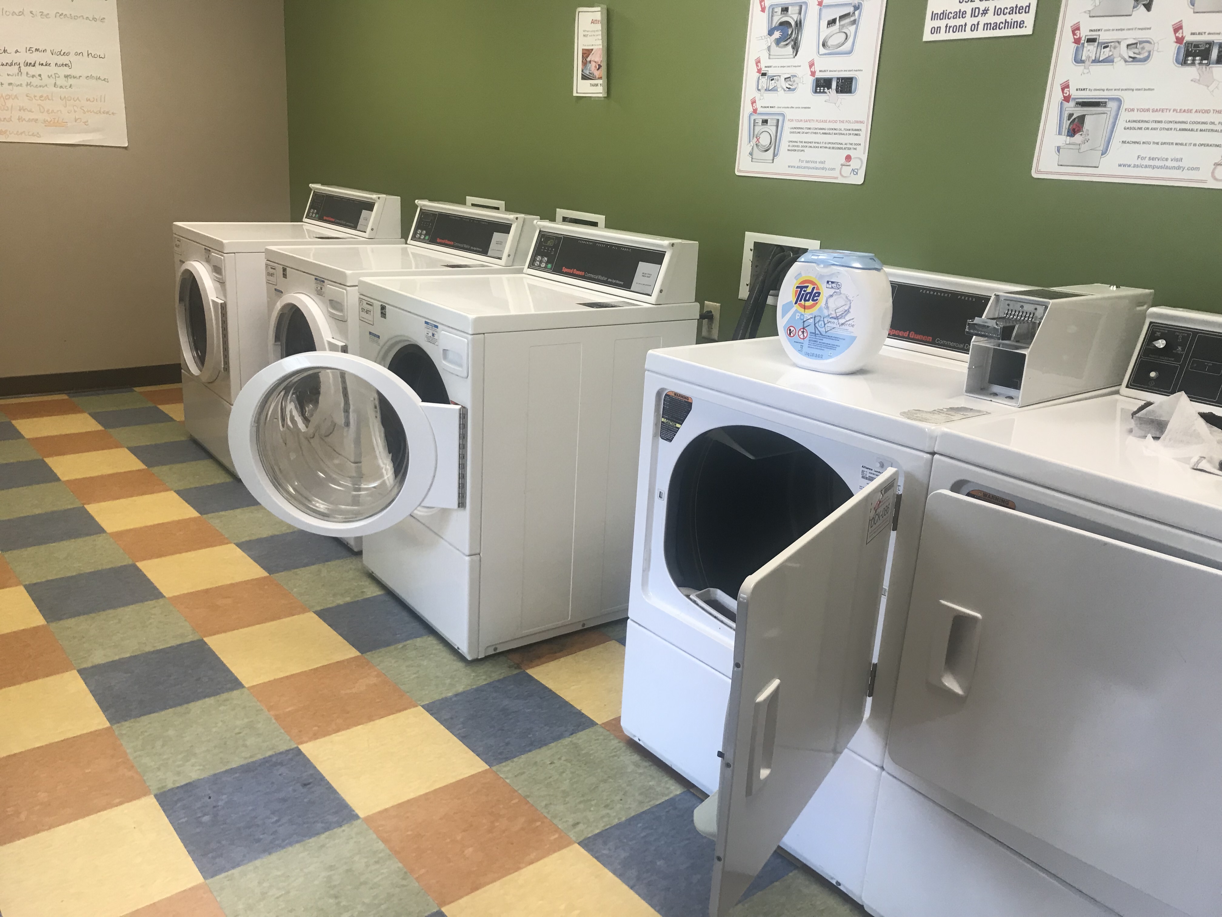 Quad and Triangle Residence Halls to Receive New Washers and Dryers