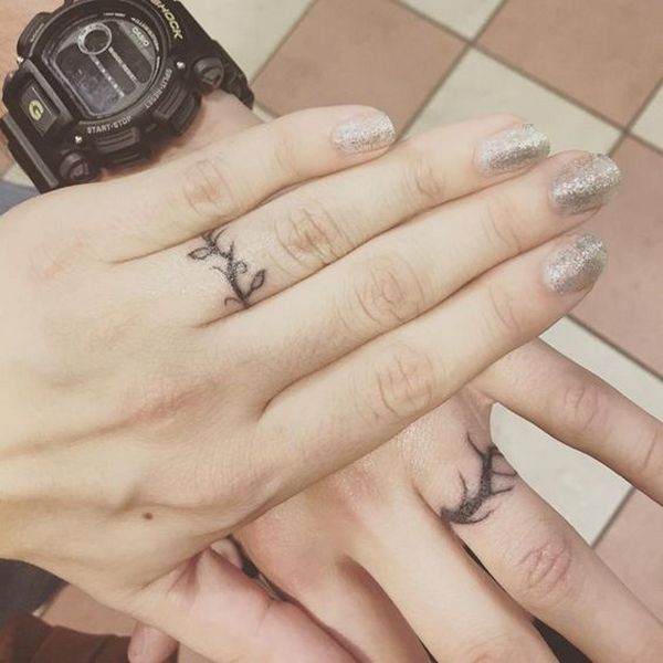 10 Minimalistic Tattoos To Get For Your Wedding With Your Fiancé 600_x_600_jpg